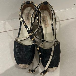 Used Valentino wedge espadrilles size 38